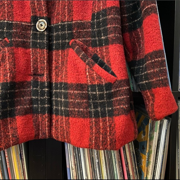 💥HOST PICK💥🪵Vintage Lumberjack Women’s Plaid/Flannel Wool Jacket / Peacoat🪵 - Picture 6 of 13